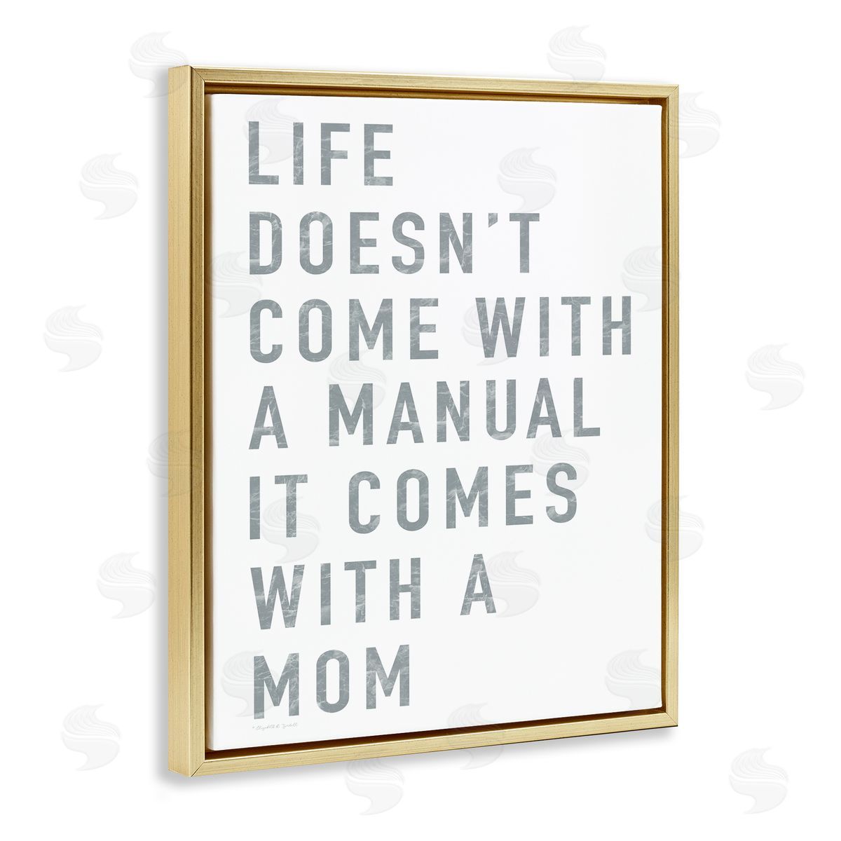 Elizabeth Tyndall Doesn't Come With Manual Mom Appreciation Phrase Grey Text