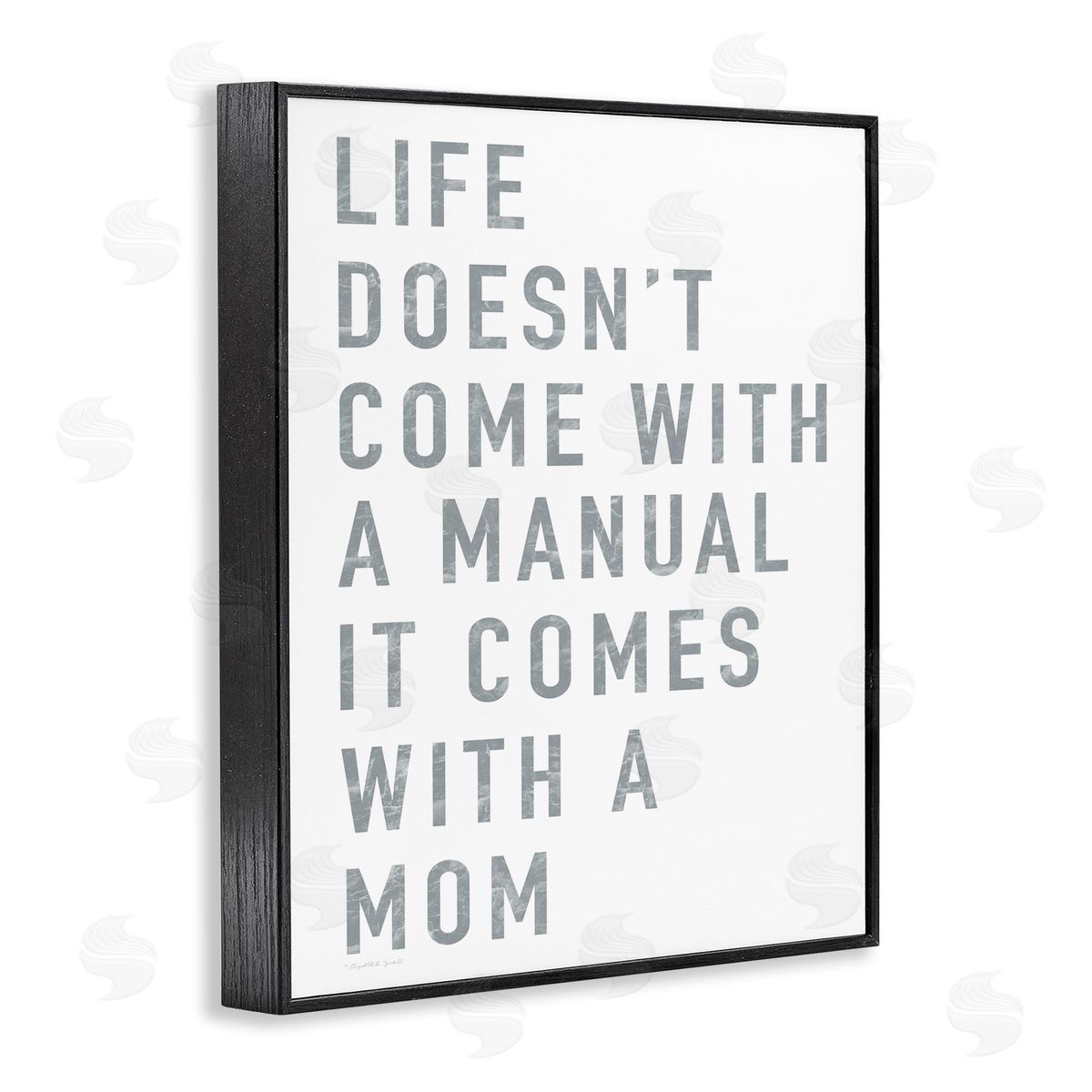 Elizabeth Tyndall Doesn't Come With Manual Mom Appreciation Phrase Grey Text