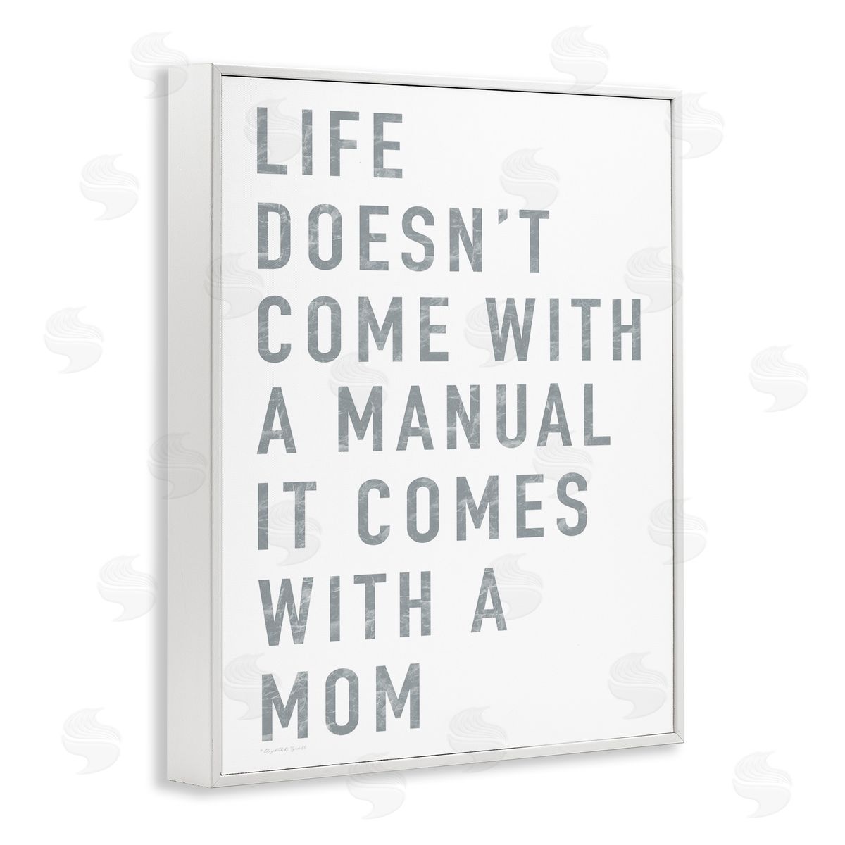 Elizabeth Tyndall Doesn't Come With Manual Mom Appreciation Phrase Grey Text