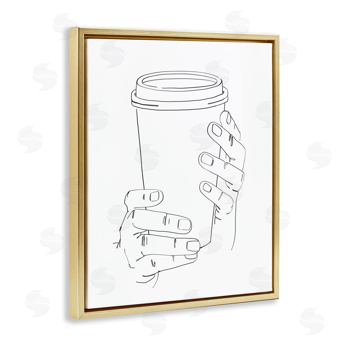 Ziwei Li Cold Hands Holding Cup Minimal Line Drawing