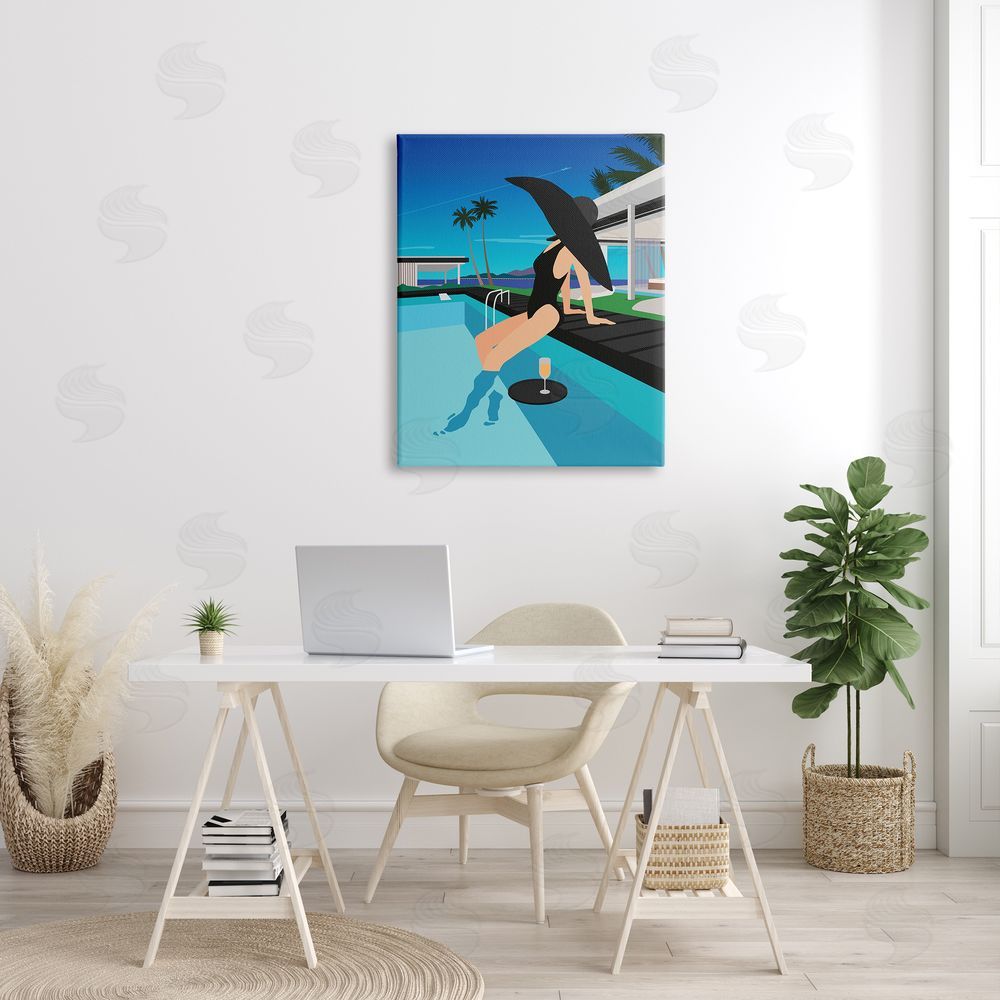 Ziwei Li Glam Fashion Relaxing Poolside Floating Drink Tray