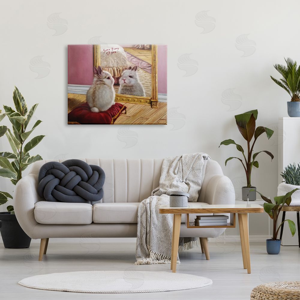 Lucia Heffe_sidernan Some Bunny Loves You Adorable Rabbit in Mirror