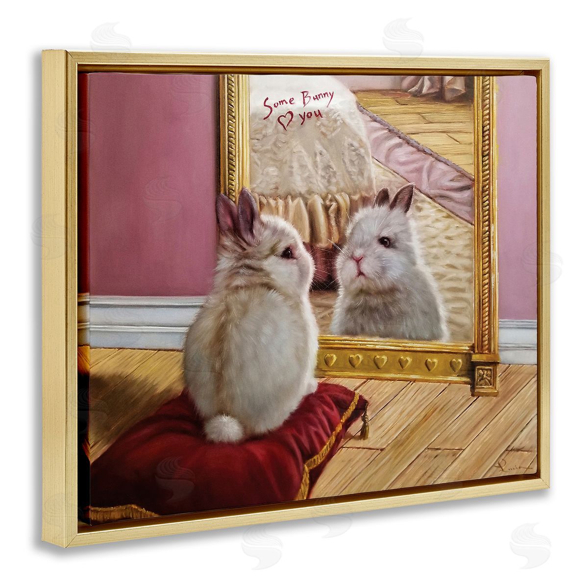 Lucia Heffe_sidernan Some Bunny Loves You Adorable Rabbit in Mirror