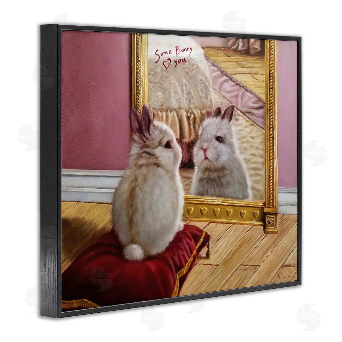 Lucia Heffe_sidernan Some Bunny Loves You Adorable Rabbit in Mirror