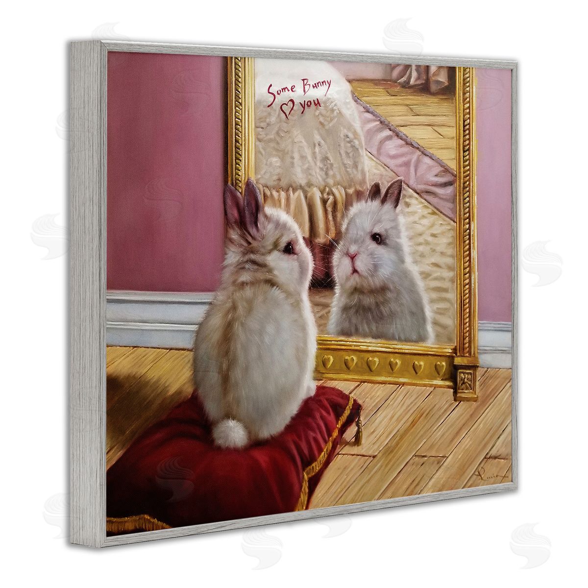 Lucia Heffe_sidernan Some Bunny Loves You Adorable Rabbit in Mirror