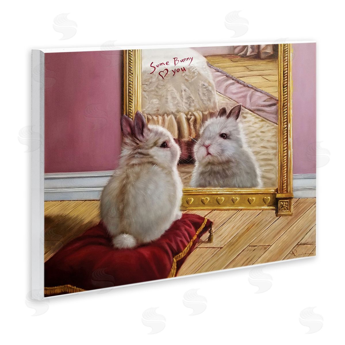 Lucia Heffe_sidernan Some Bunny Loves You Adorable Rabbit in Mirror