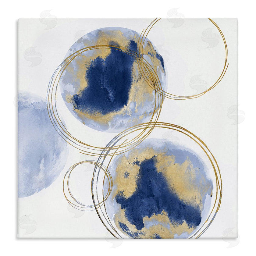 Natalie Harris | Golden Rings and Circles Abstraction