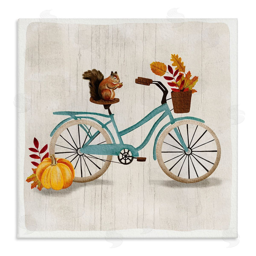 Jackie Quigley | Squirrel on Autumnal Bicycle