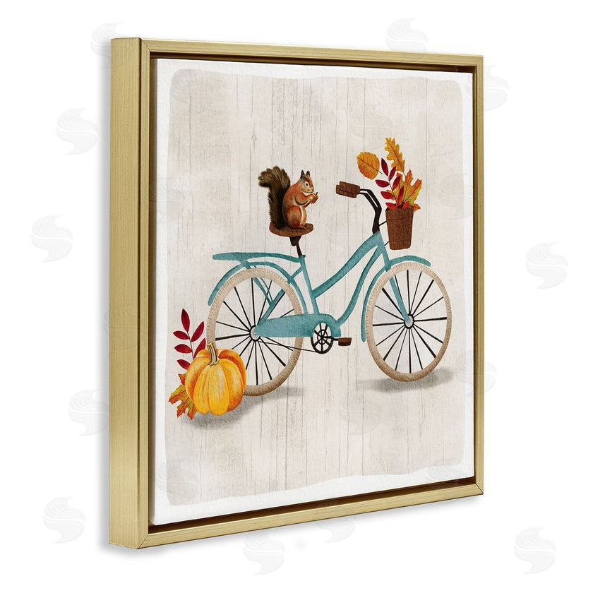 Jackie Quigley | Squirrel on Autumnal Bicycle