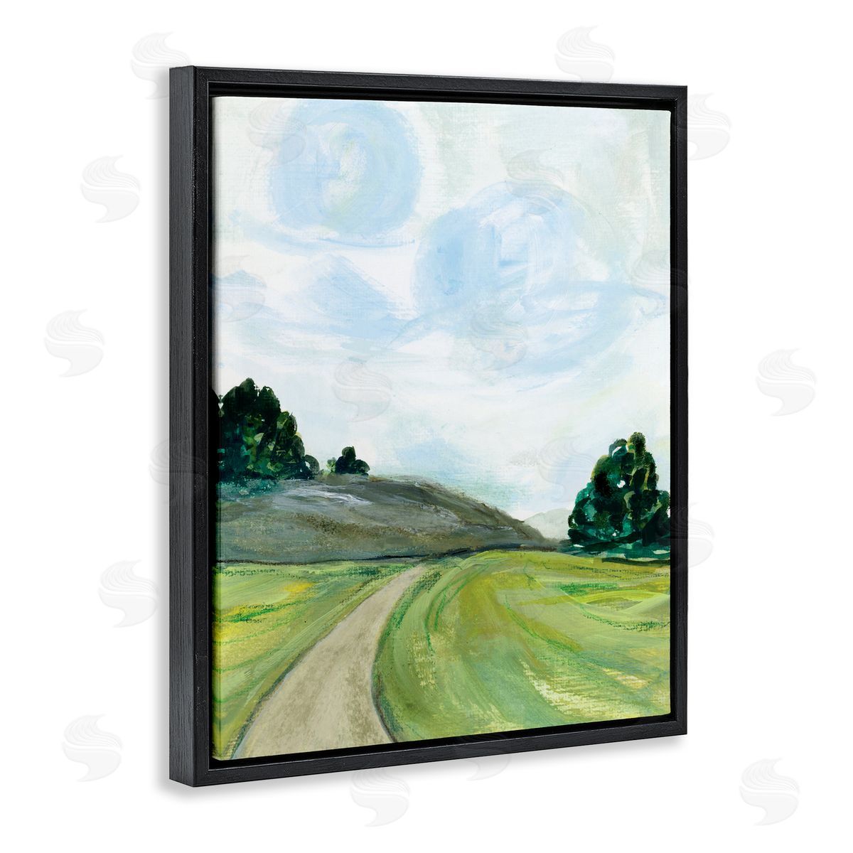 Joy Ting Countryside Path Landscape Green Hill Trees