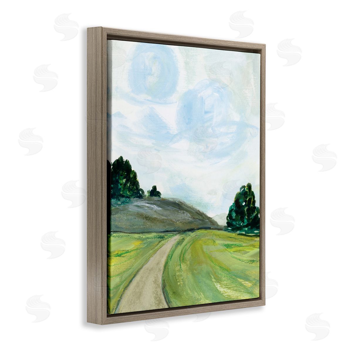 Joy Ting Countryside Path Landscape Green Hill Trees