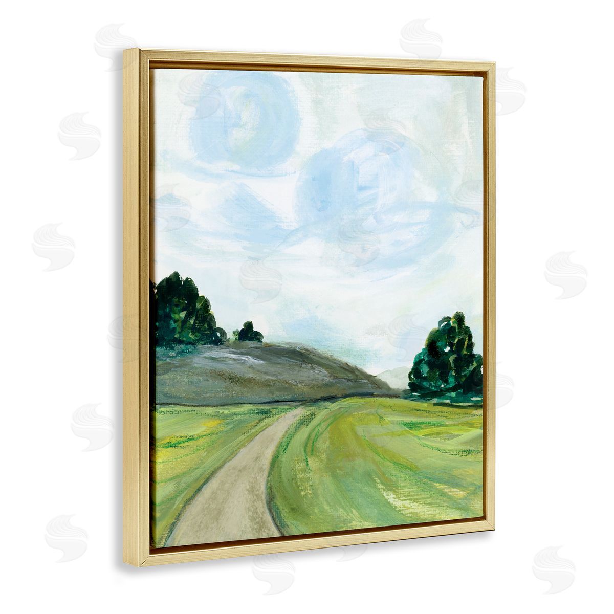 Joy Ting Countryside Path Landscape Green Hill Trees