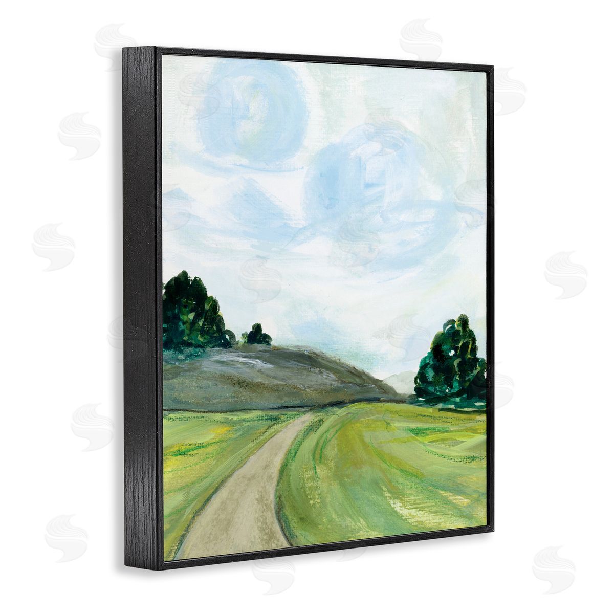 Joy Ting Countryside Path Landscape Green Hill Trees