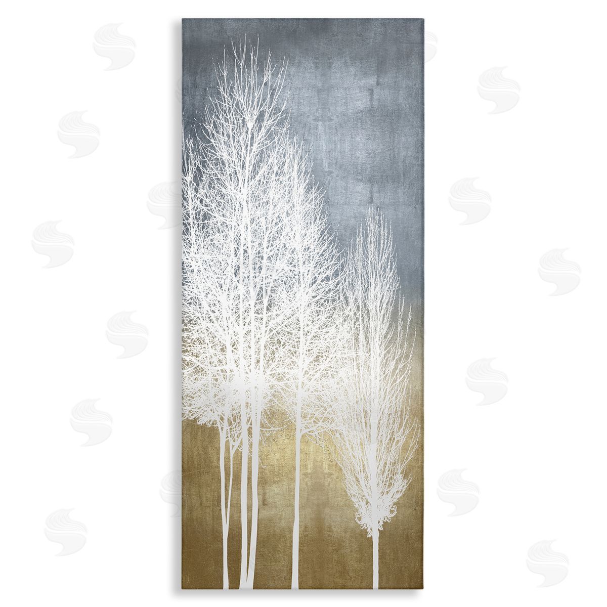 Tall Bare White Trees Nature Canvas Wall Art, Home Decor by Kate Bennett