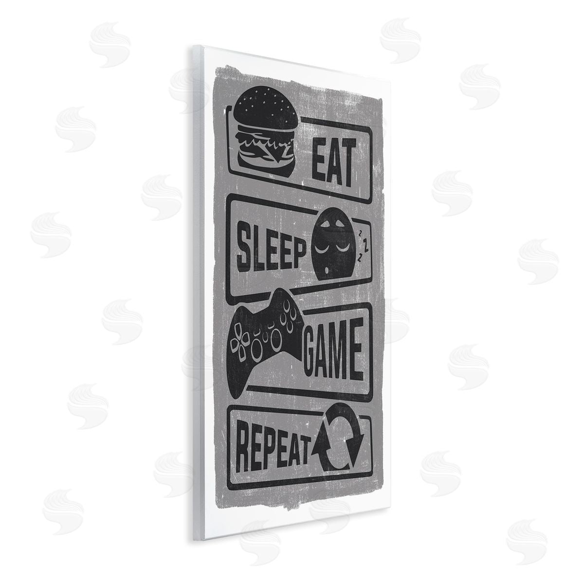 Lux + Me Designs Eat Sleep Game Repeat Phrases Video Gamer Icons