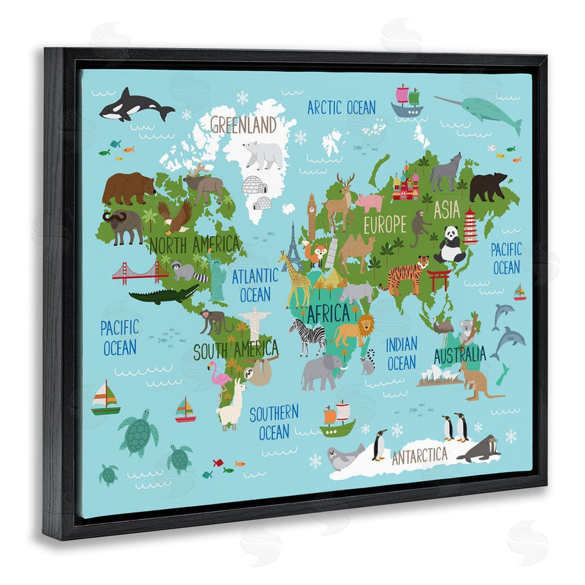Lisa Whitebutton | Kid's Favorite Animals World Map