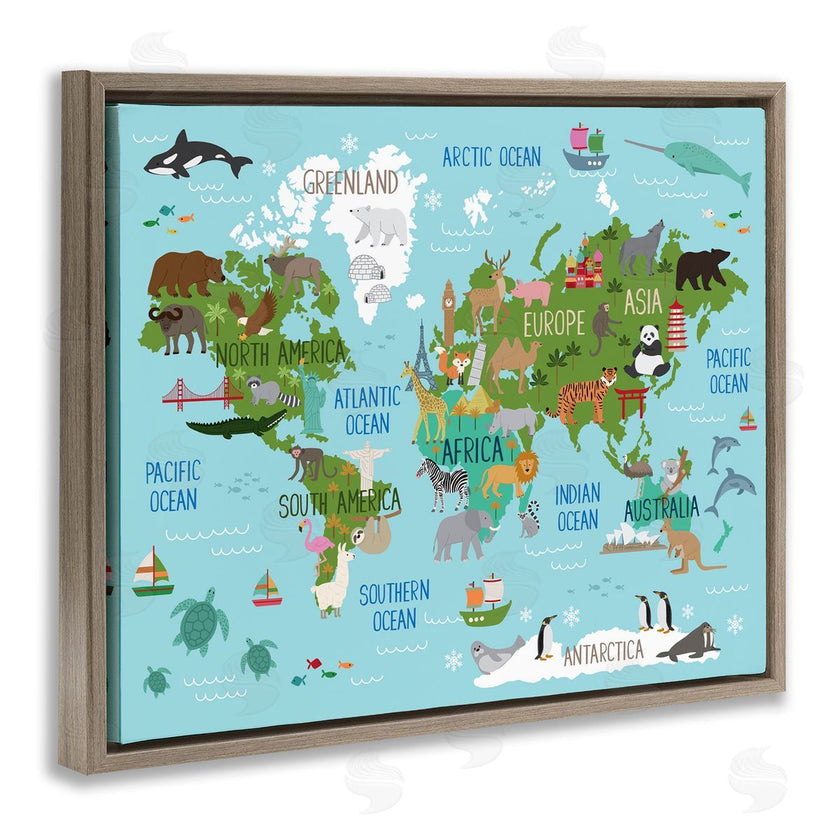 Lisa Whitebutton | Kid's Favorite Animals World Map
