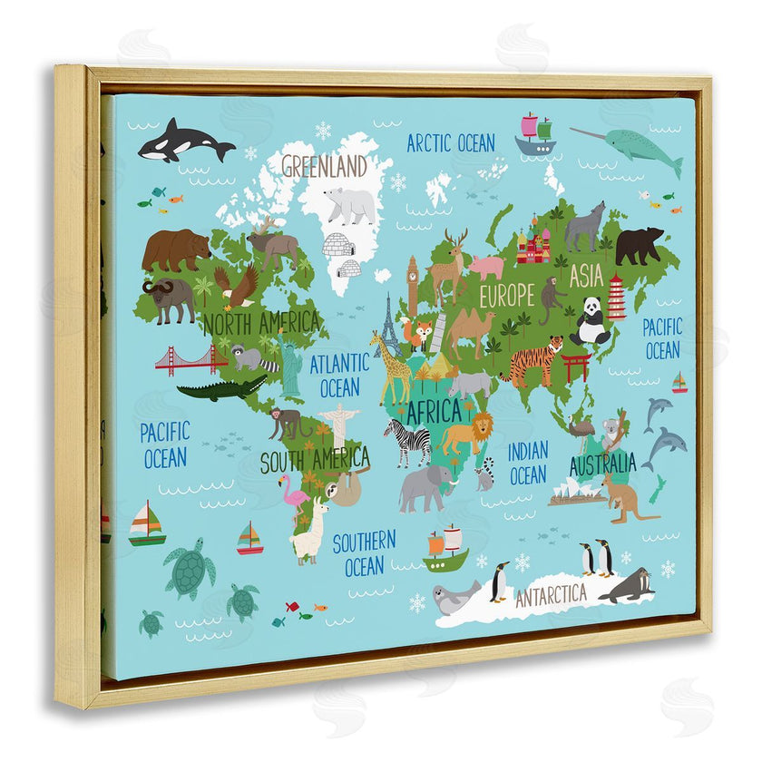 Lisa Whitebutton | Kid's Favorite Animals World Map