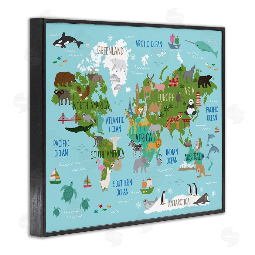 Lisa Whitebutton | Kid's Favorite Animals World Map