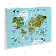 Lisa Whitebutton | Kid's Favorite Animals World Map