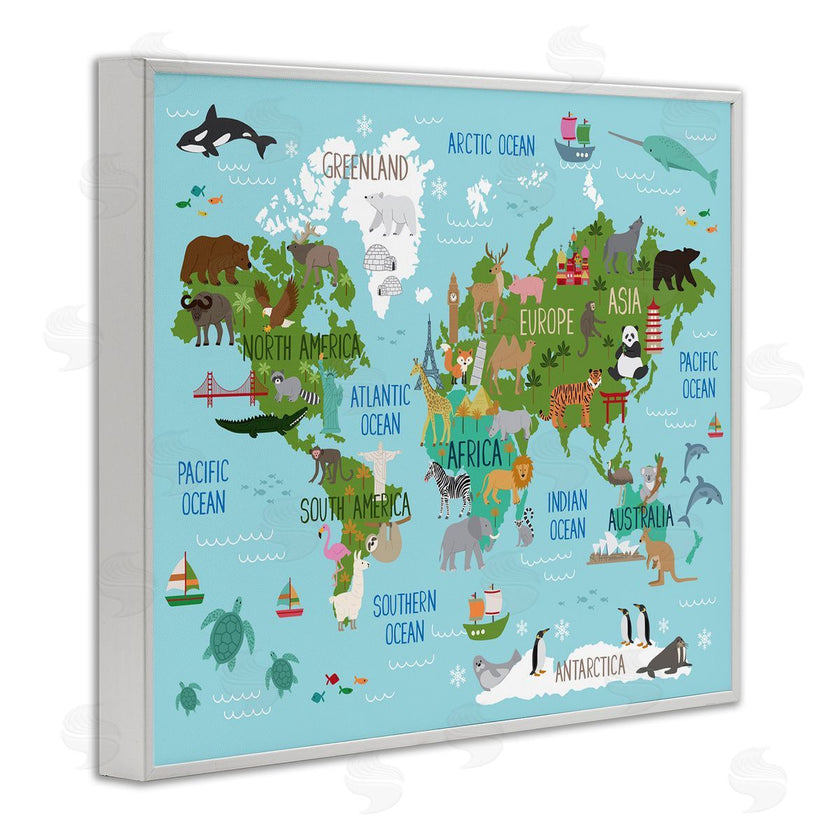 Lisa Whitebutton | Kid's Favorite Animals World Map