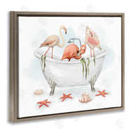 Ziwei Li | Flamingo Trio in Nautical Tub