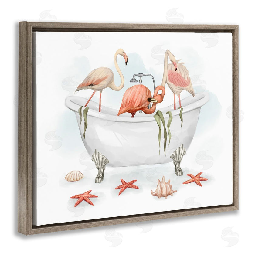 Ziwei Li | Flamingo Trio in Nautical Tub