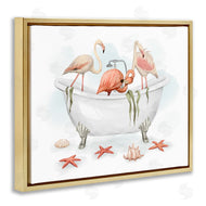Ziwei Li | Flamingo Trio in Nautical Tub