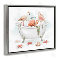 Ziwei Li | Flamingo Trio in Nautical Tub