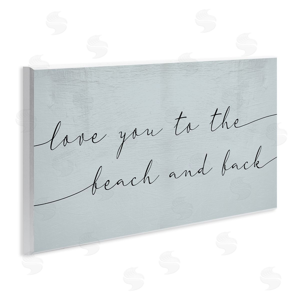 Love You Beach & Back Wood Plaque Wall Art, Home Decor by Stupell Studio