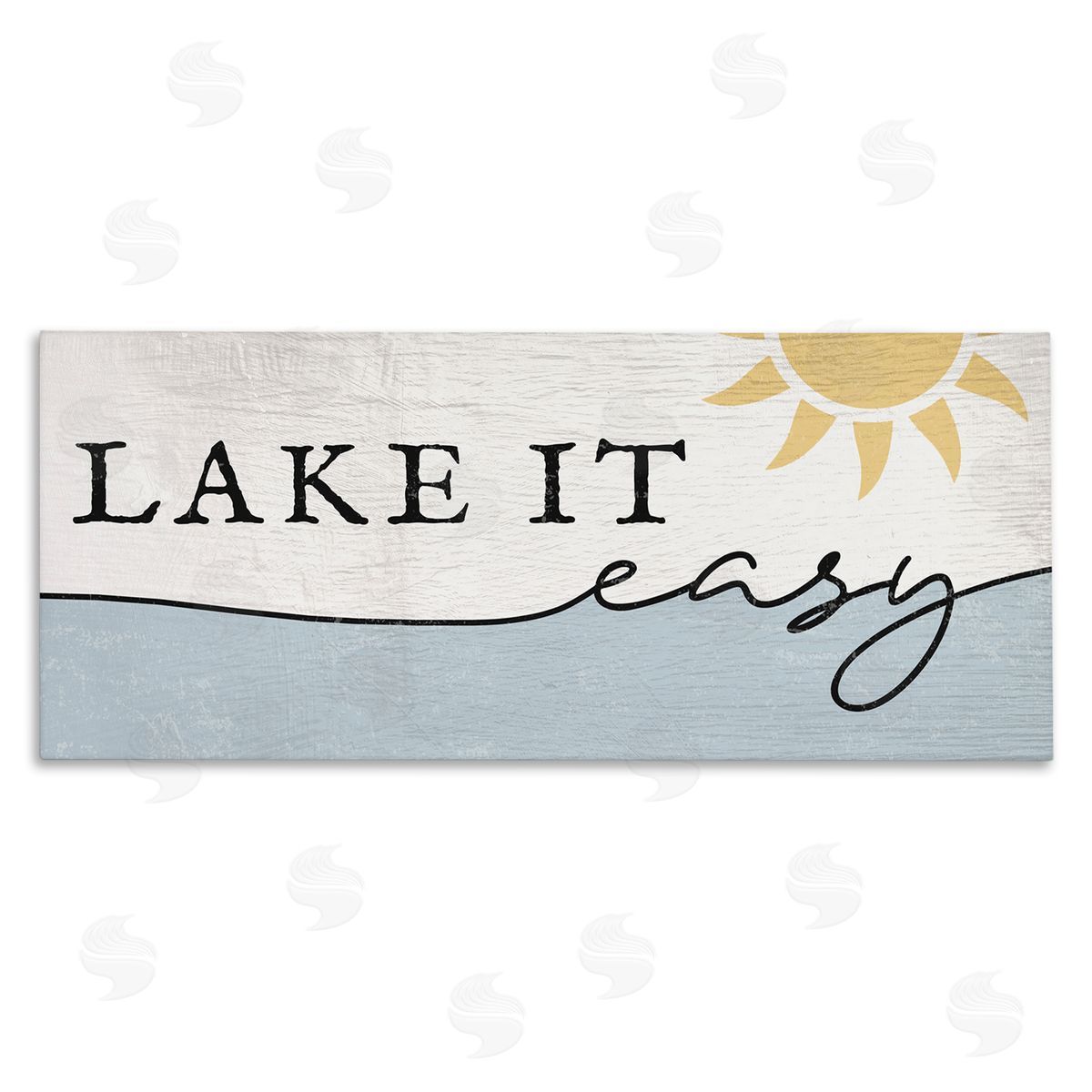 Nautical Pun Lake It Easy Canvas Wall Art, Home Decor by Stupell Studio