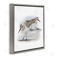 Studio Q | Sandpiper Pair on Sandy Beach
