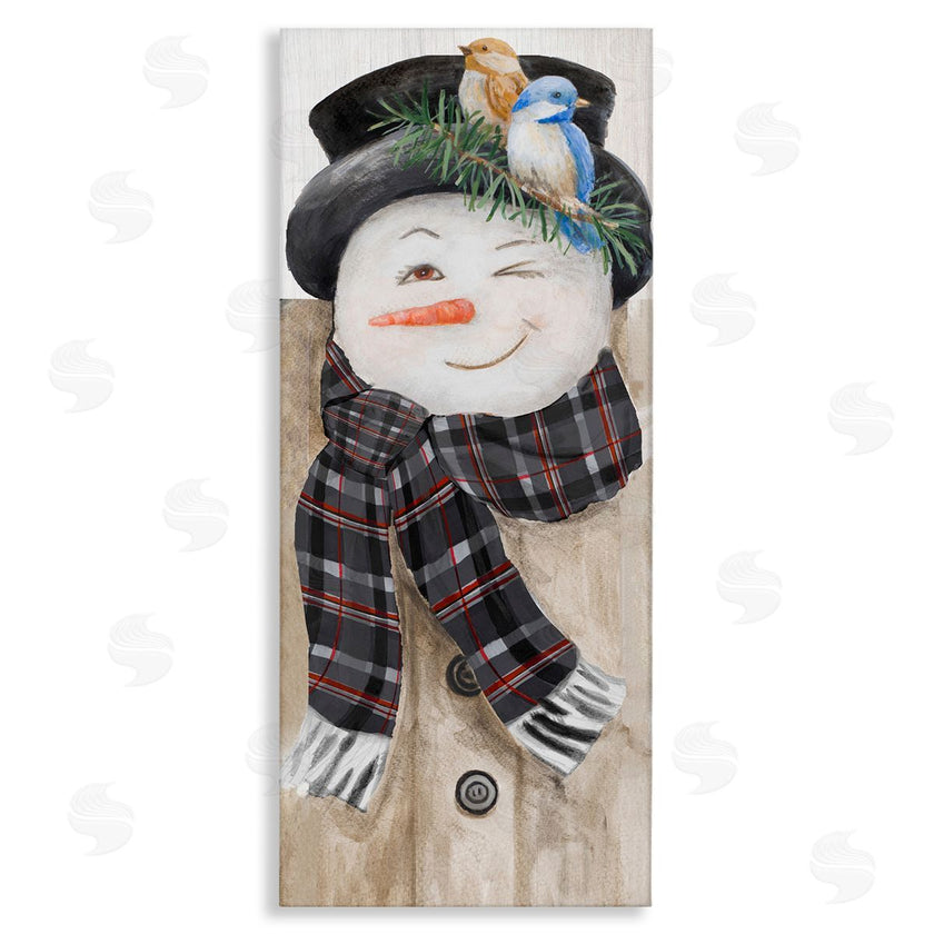 Lanie Loreth | Rustic Winter Snowman Wink
