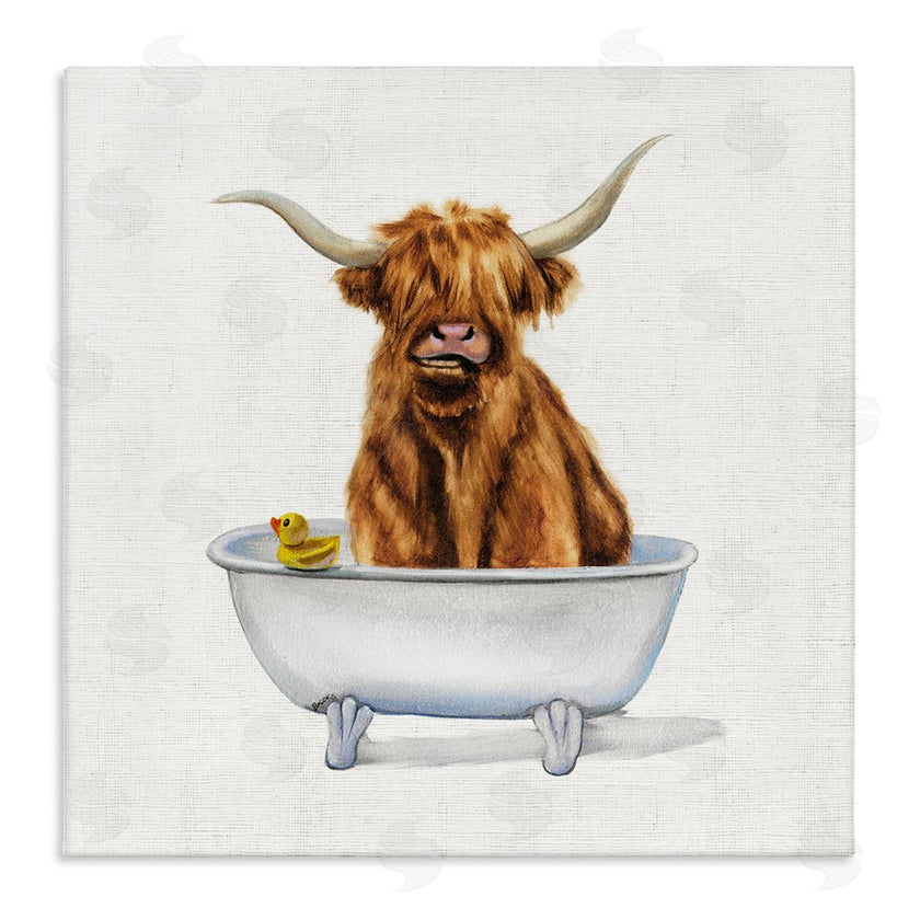 Donna Brooks | Shaggy Country Cattle in Tub
