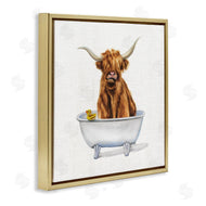 Donna Brooks | Shaggy Country Cattle in Tub