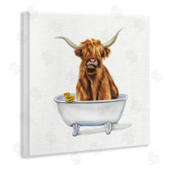 Donna Brooks | Shaggy Country Cattle in Tub