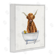 Donna Brooks | Shaggy Country Cattle in Tub