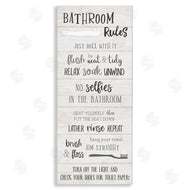 Natalie Carpentieri | Fun Bathroom Rules Sign