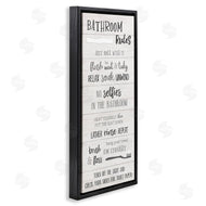 Natalie Carpentieri | Fun Bathroom Rules Sign