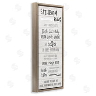 Natalie Carpentieri | Fun Bathroom Rules Sign