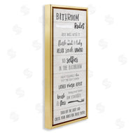 Natalie Carpentieri | Fun Bathroom Rules Sign