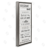 Natalie Carpentieri | Fun Bathroom Rules Sign