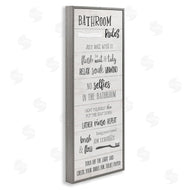 Natalie Carpentieri | Fun Bathroom Rules Sign