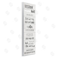 Natalie Carpentieri | Fun Bathroom Rules Sign