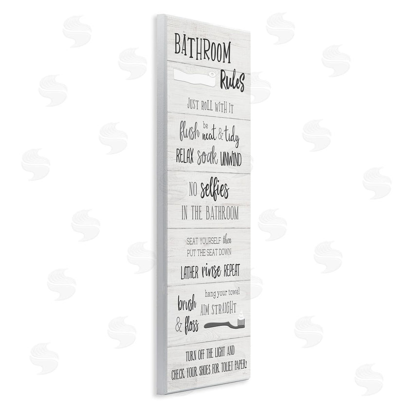 Natalie Carpentieri | Fun Bathroom Rules Sign