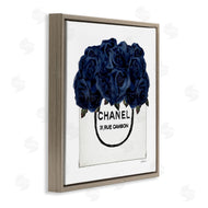 Amanda Greenwood | Trendy Chic Navy Blue Roses