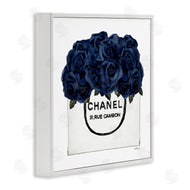 Amanda Greenwood | Trendy Chic Navy Blue Roses