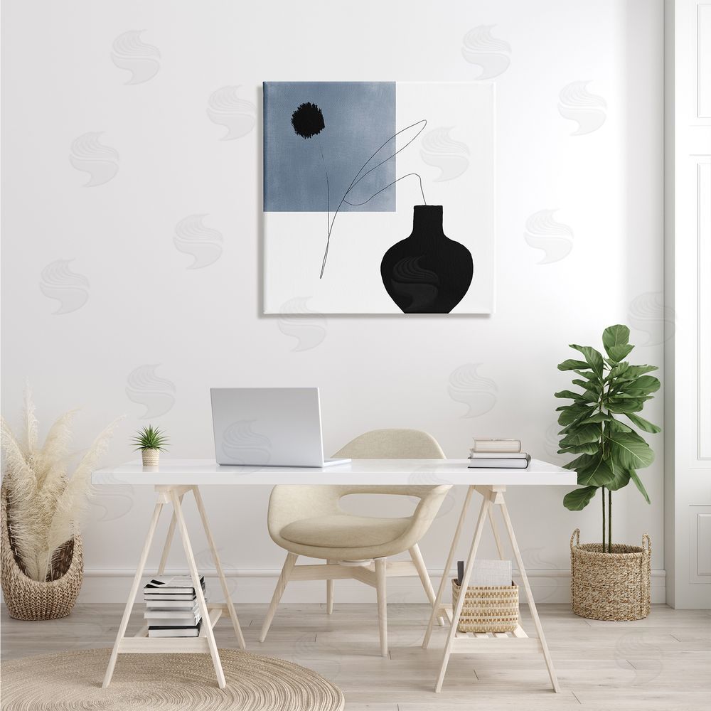 Bellassai Art Breath of Fresh Air Modern Shape Abstraction Canvas Wall Art in Room