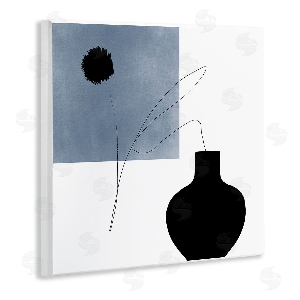 Bellassai Art Breath of Fresh Air Modern Shape Abstraction Wooden Wall Plaque Art Print