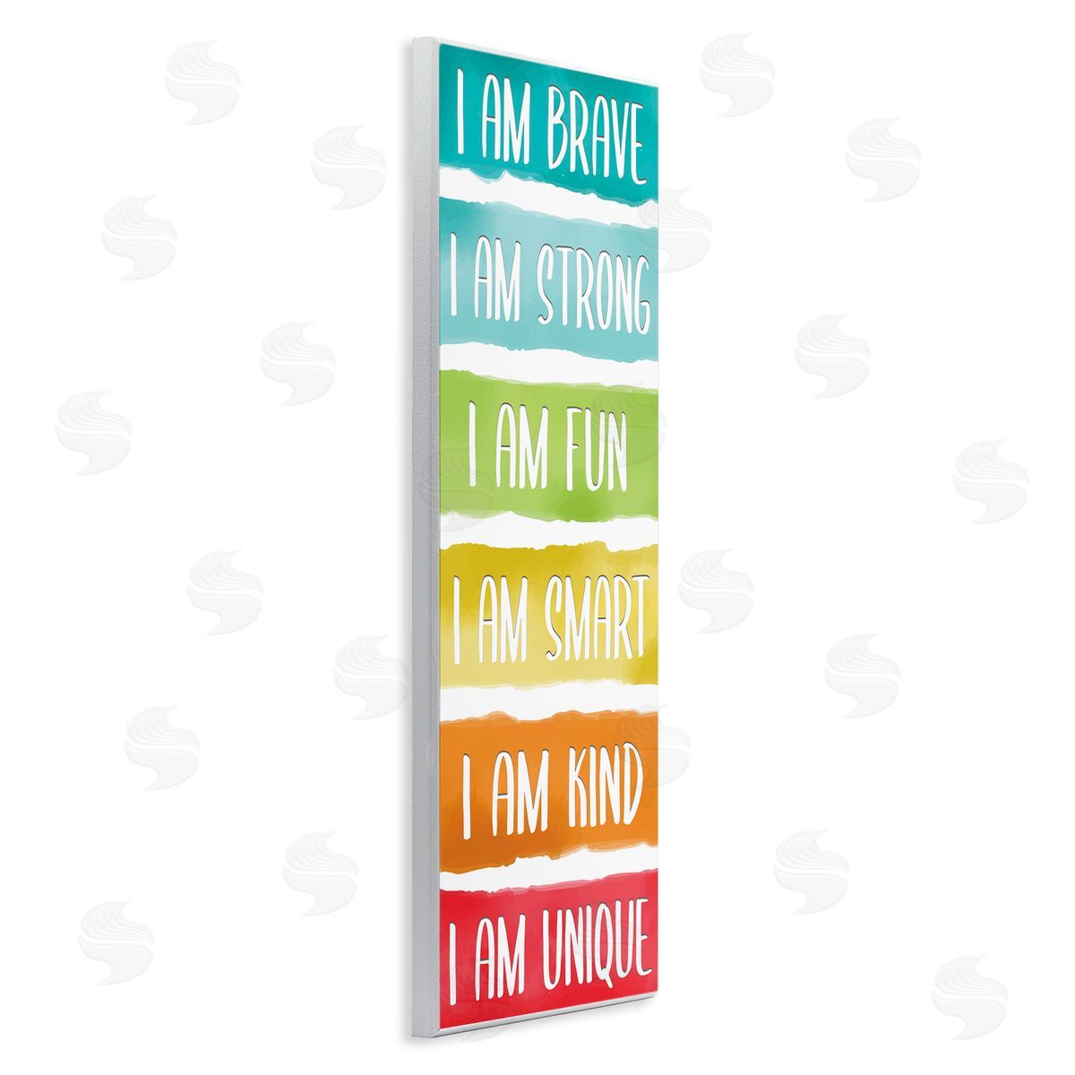 Fun Inspirational Rainbow Phrases Wood Plaque Wall Art, Home Decor by Kim Allen